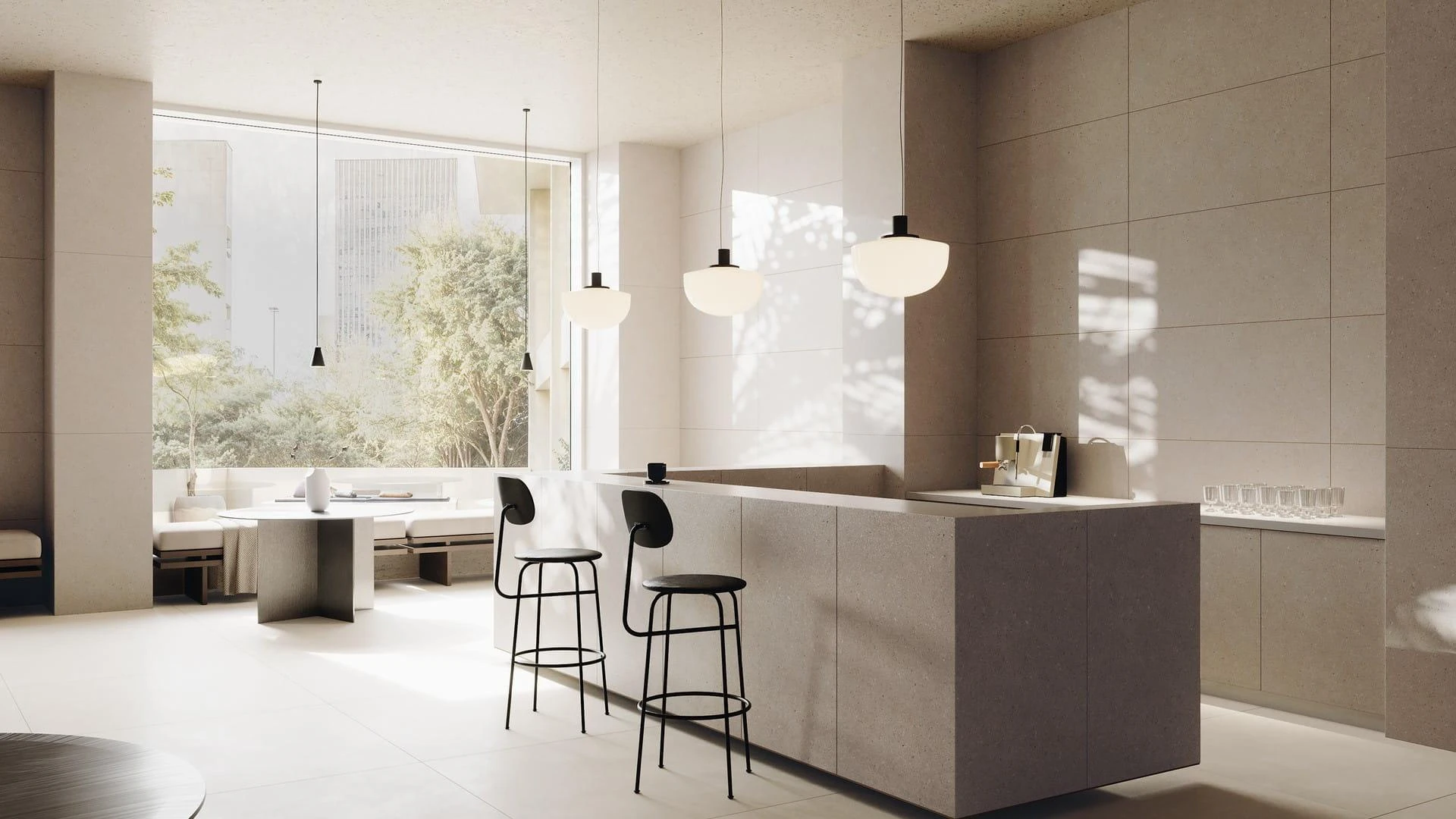 S7 ARCHITEQ GRAIN MOCCA 60 X120 ARCHITEQ BEIGE 120 X120
