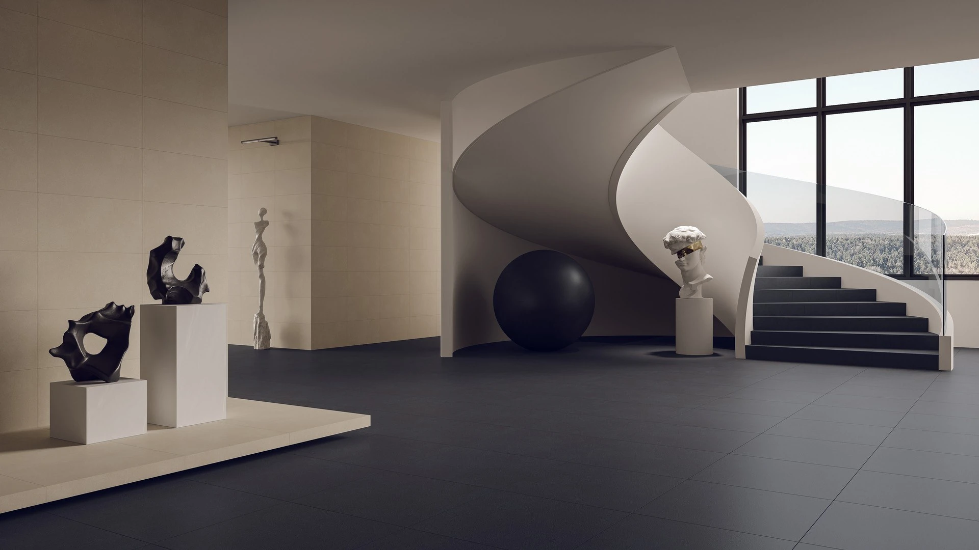 Archicross base beige 30 X60 archicross base black 60x60 3