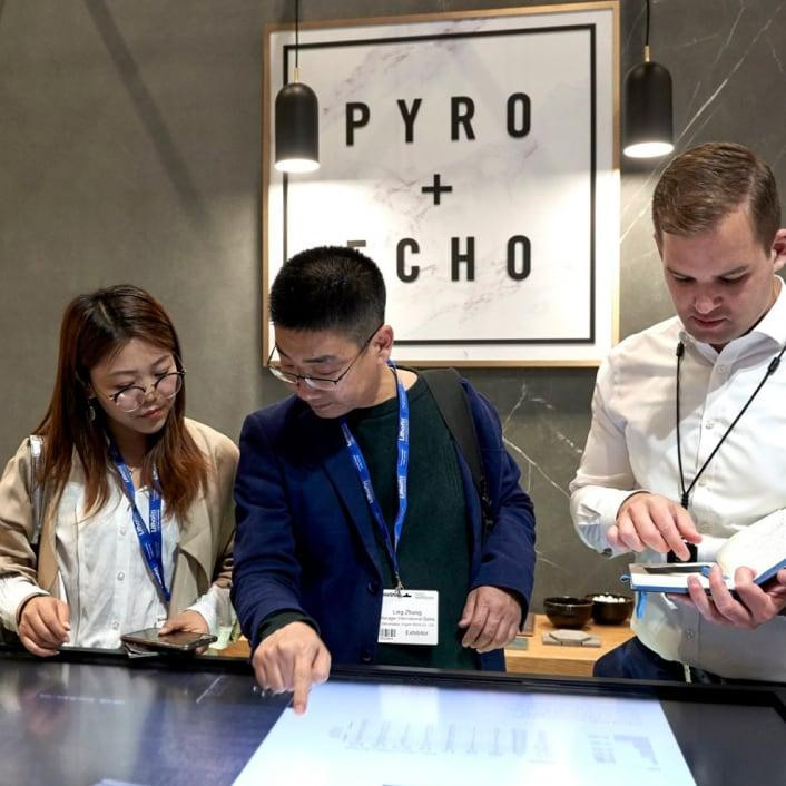 Working at pyro echo mini desserts