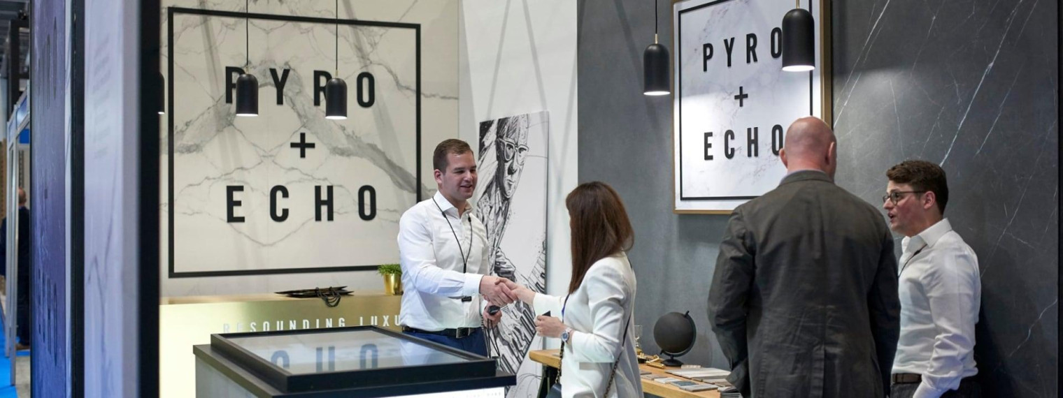 Pyro echo rep talking to customers